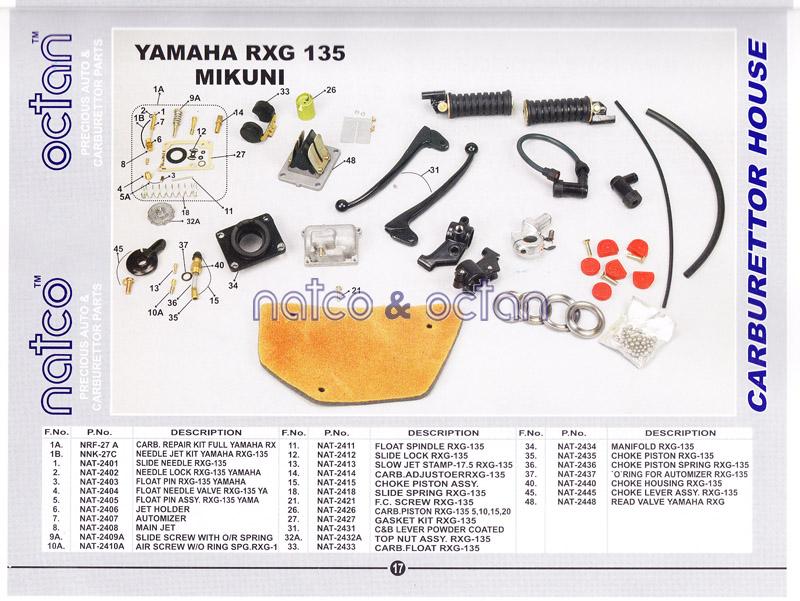 Yamaha RXG 135  Mikhuni Carb.